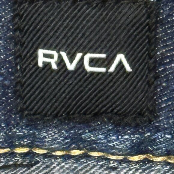 RVCA Jeans Mens Regulars The Balance Of Opposites Slim Blue Size 36 - Picture 13 of 15